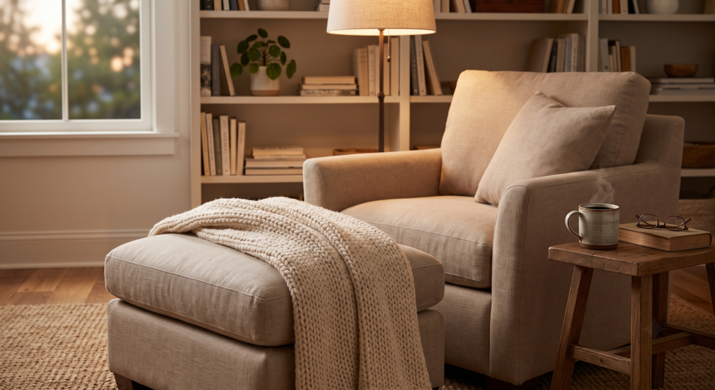 Chair with Ottoman