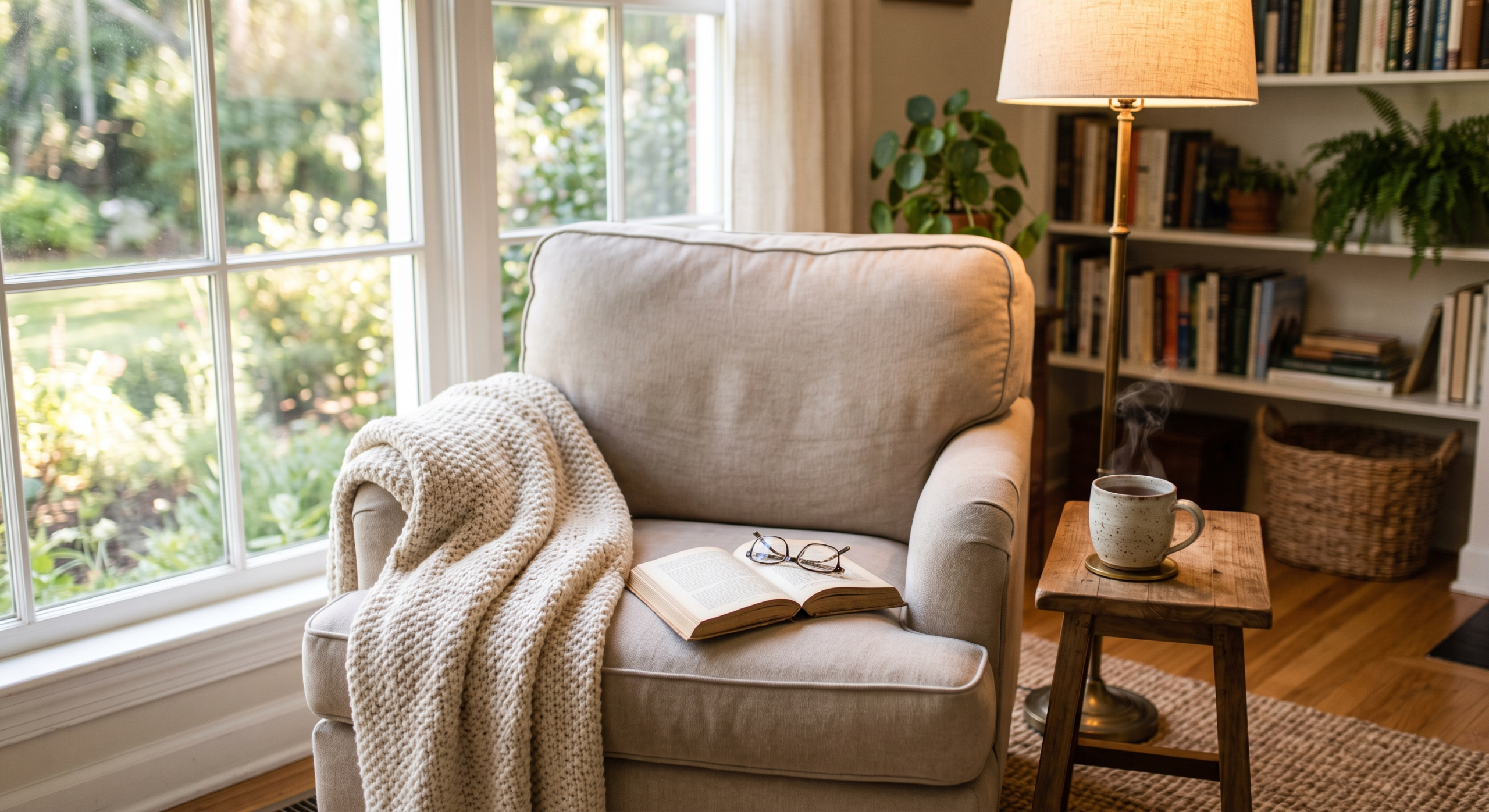 cozy reading corner